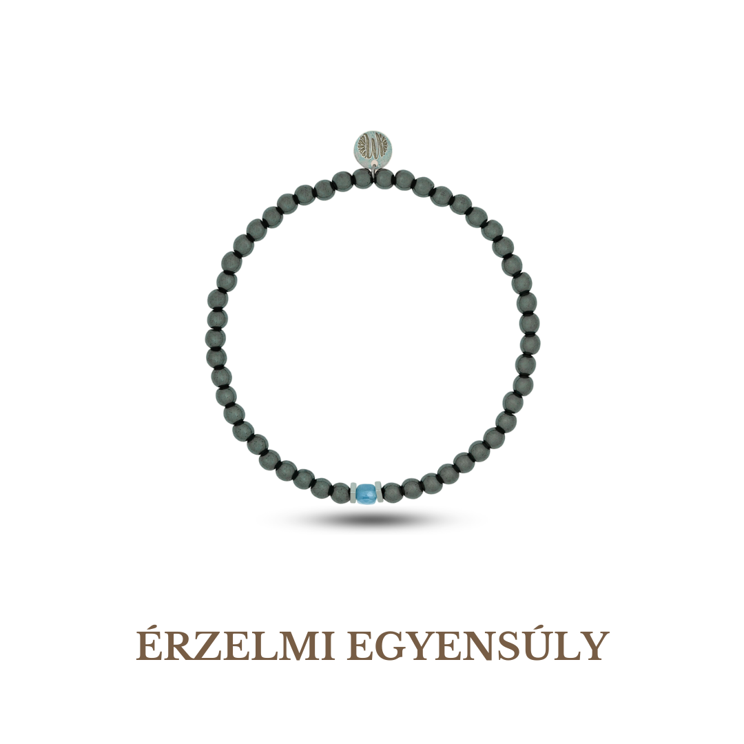 Birthstone Március - Akvamarin Férfi Ásvány Karkötő