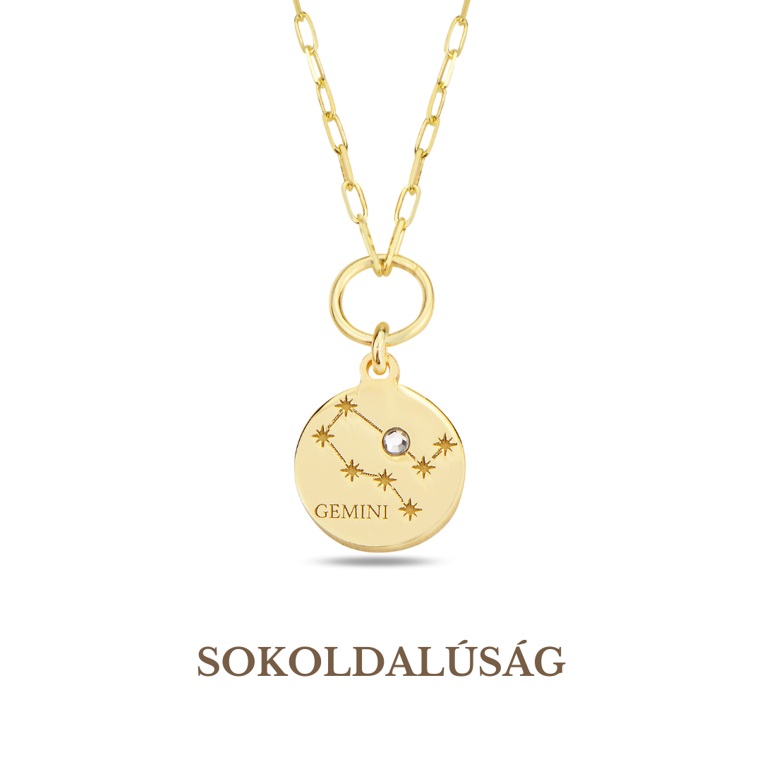 Gemini Zodiac Star Sign Necklace