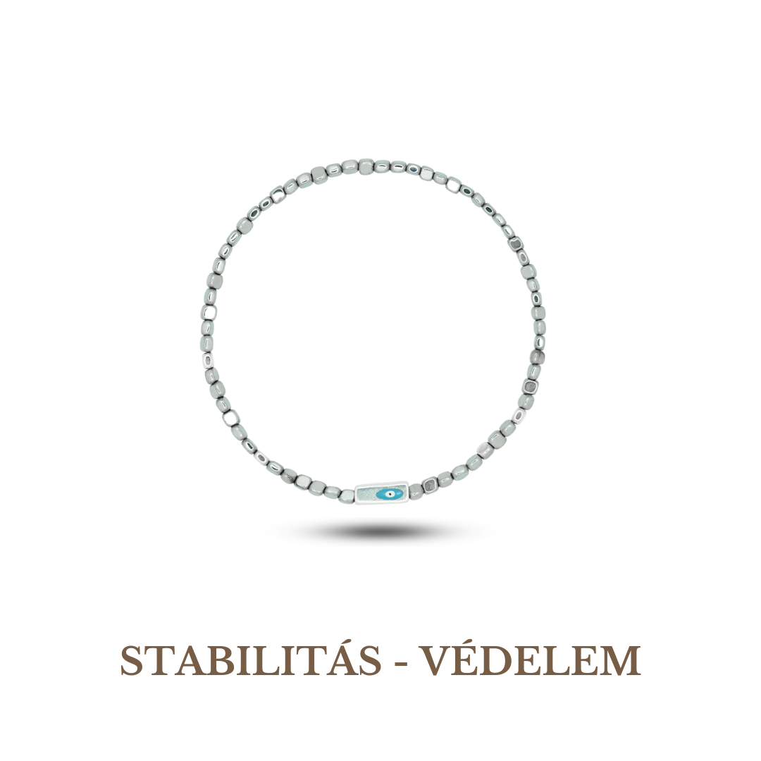 Evil Eye Szimbólum Hematit Karkötő
