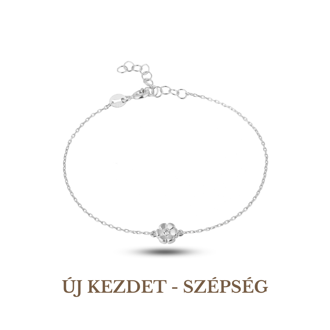 Virág Szimbólum Karkötő Ezüst