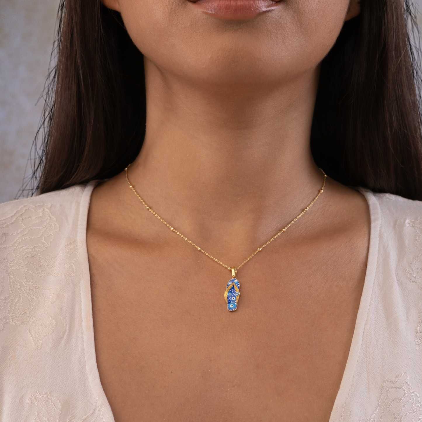 Evil Eye, protection, pendant, 925 sterling silver, gold-plated