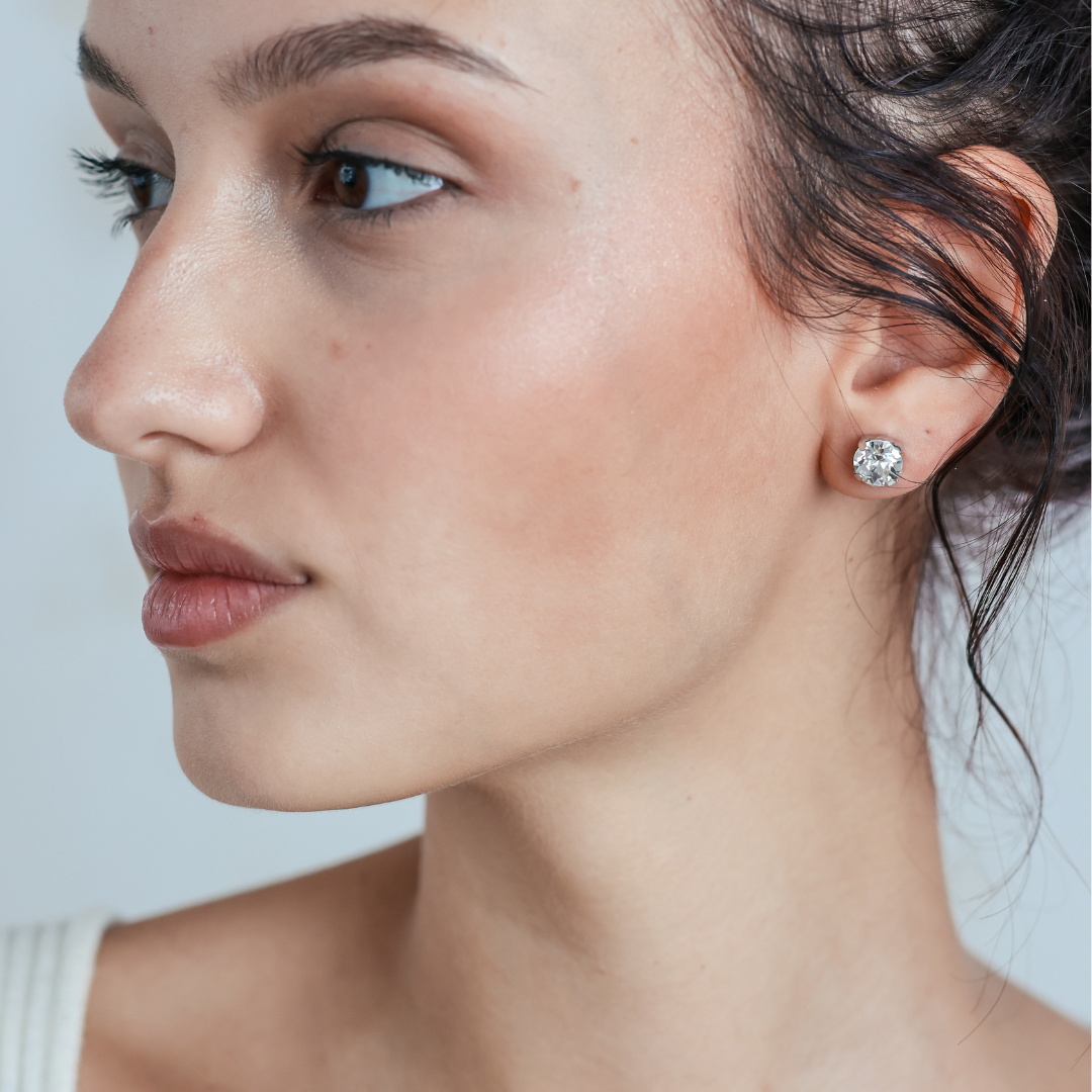 Swarovski Kristály Fülbevaló Ezüst