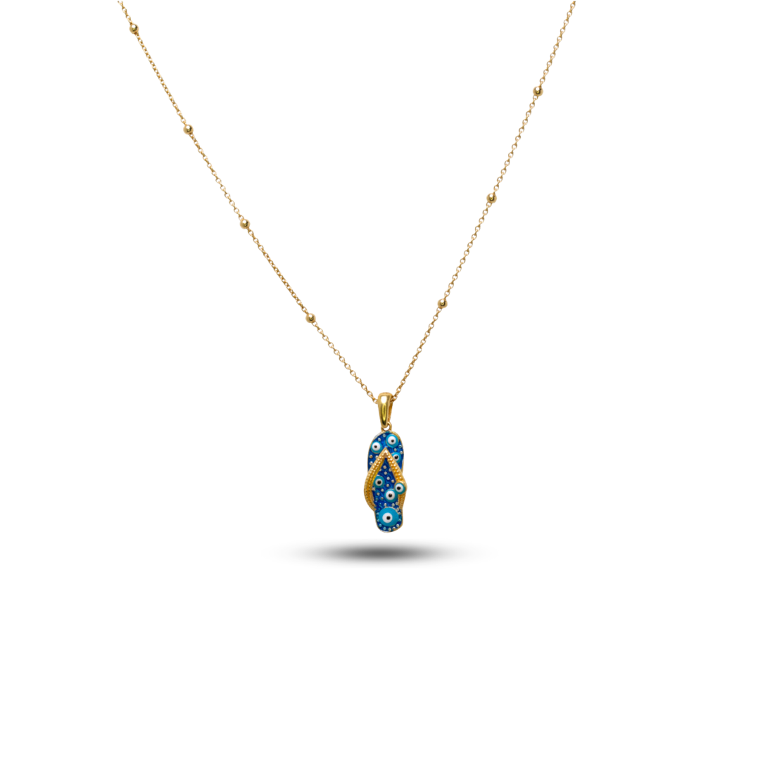 Evil Eye, protection, pendant, 925 sterling silver, gold-plated