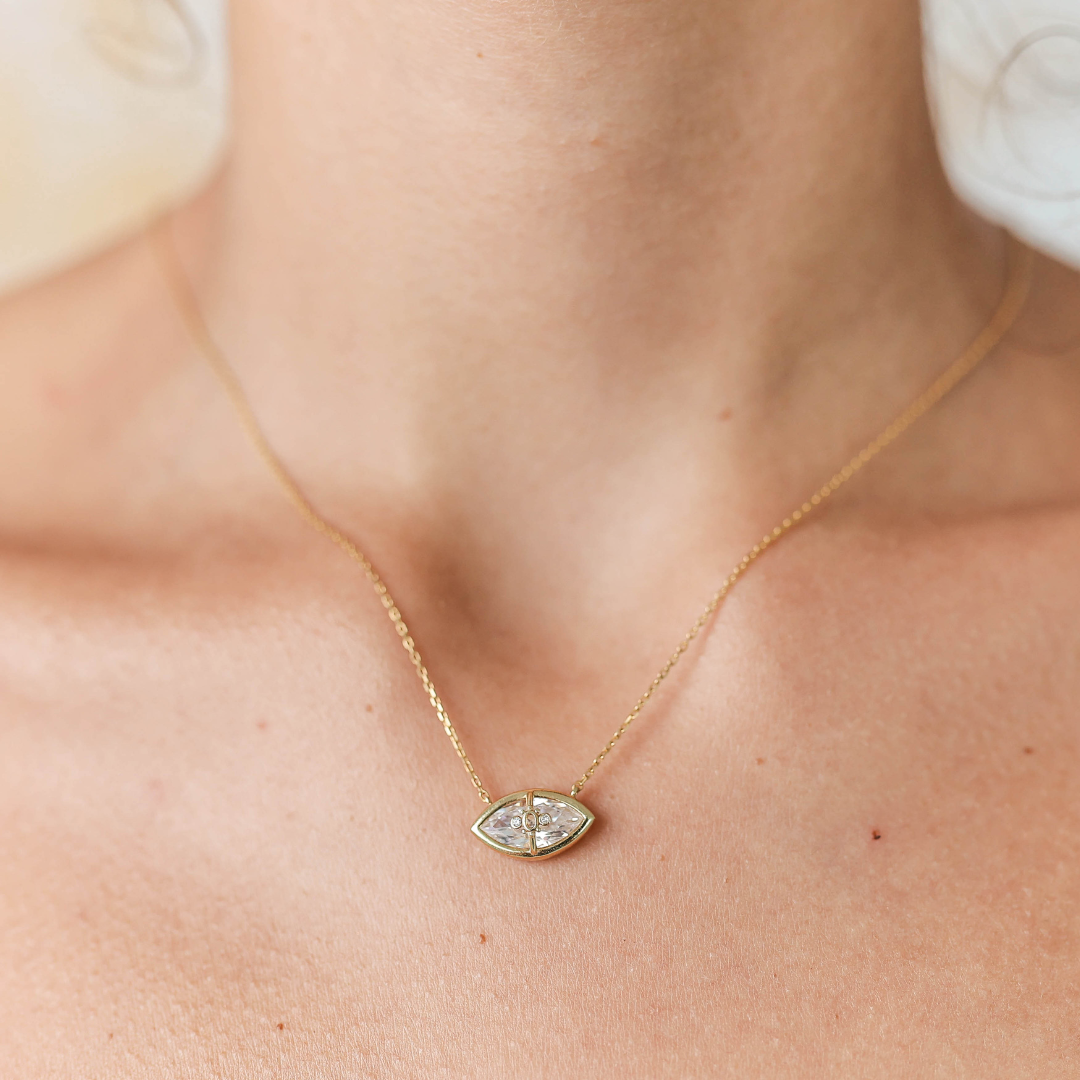 necklace, evil eye, protection, 925 silver