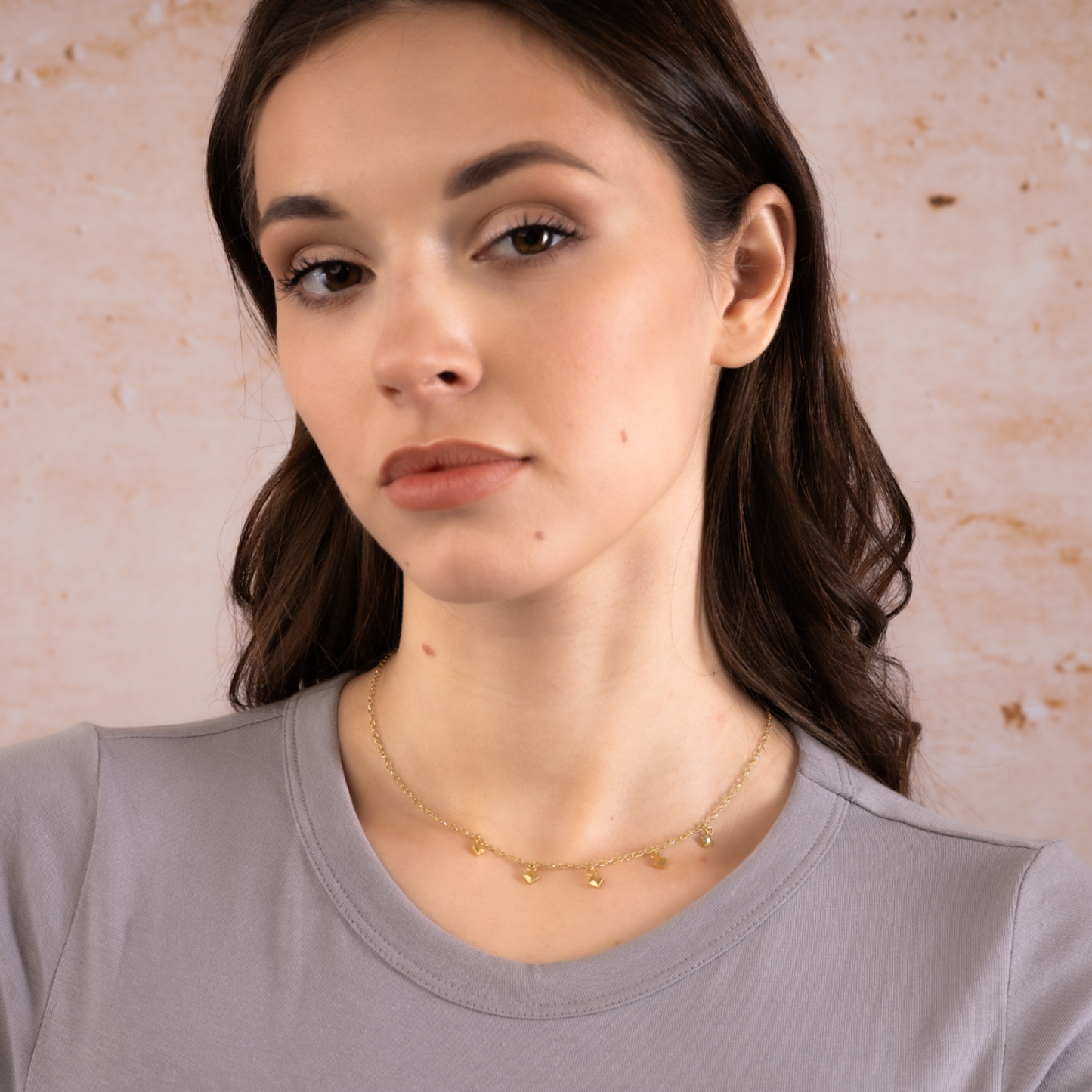 Rombusz Szimbólum, Charm Choker Nyaklánc