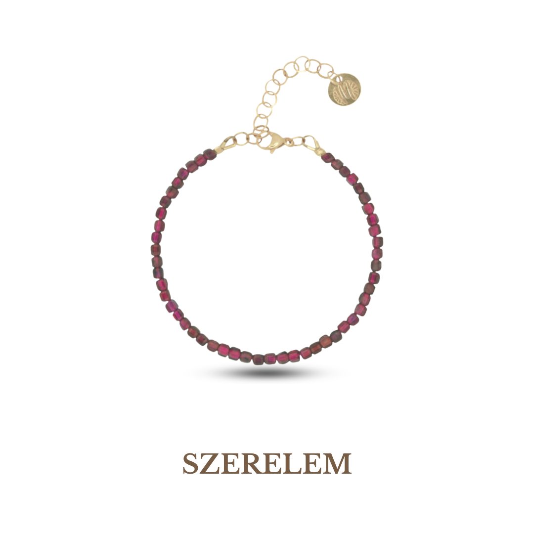 Garnet January Birthstone Bracelet