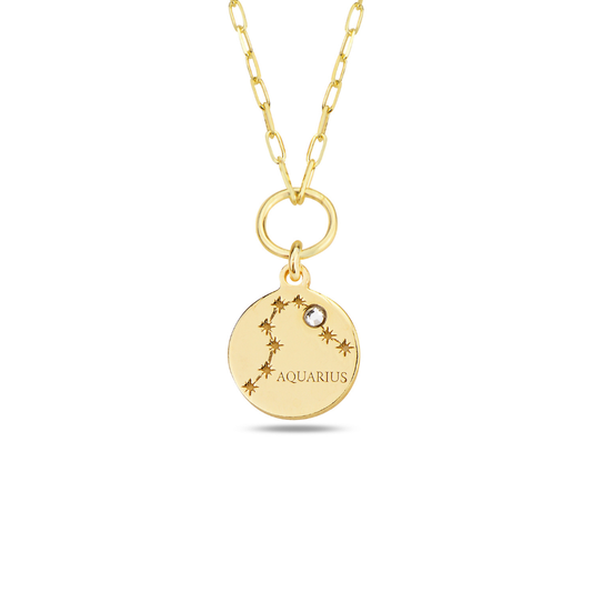 Aquarius Zodiac Necklace - Your uniqueness is your superpower