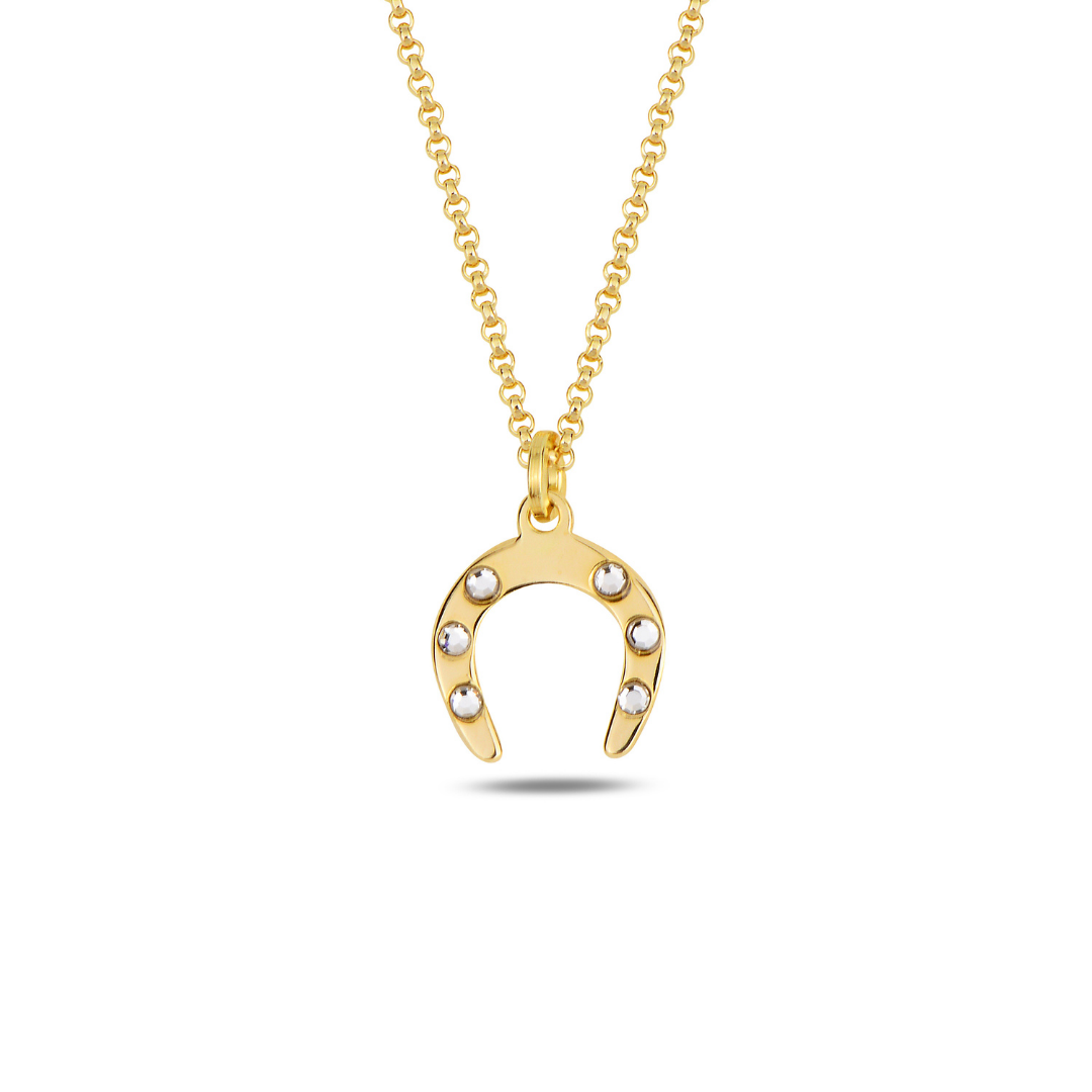 Lucky Horseshoe Symbol Necklace