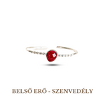 Ruby Bangle Silver