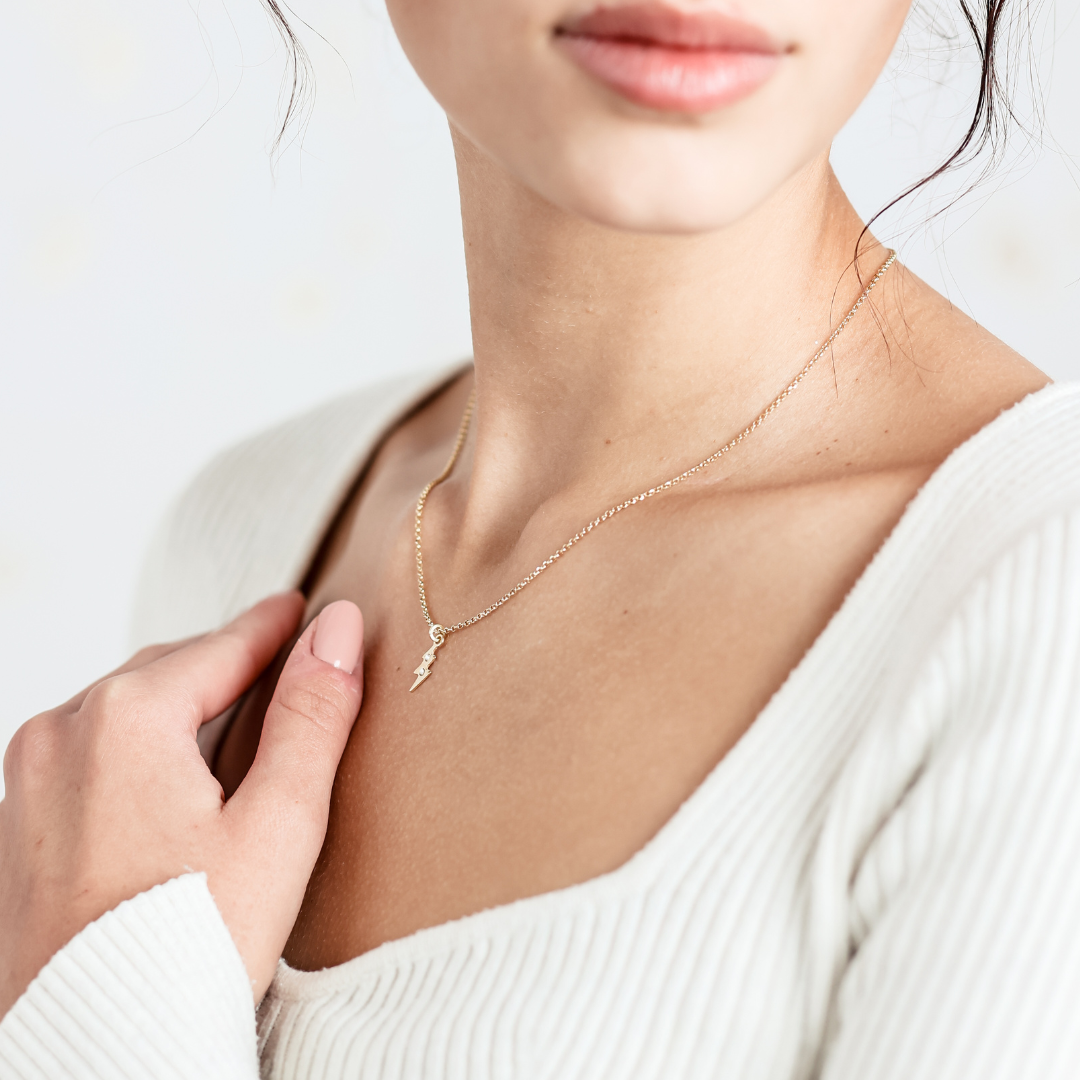 Lightning Symbol Necklace