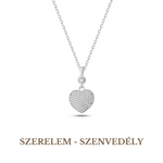 Heart Symbol Necklace Silver