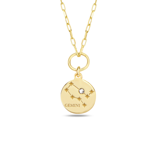 Gemini Zodiac Necklace - Your curiosity is your superpower