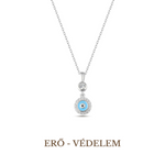 Evil Eye Symbol Necklace Silver