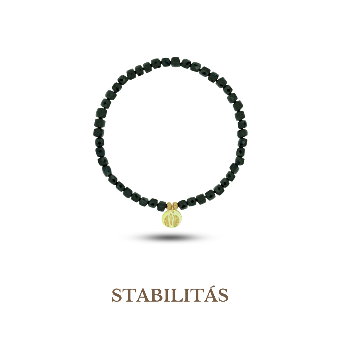 Black Tourmaline October Birthstone Bracelet