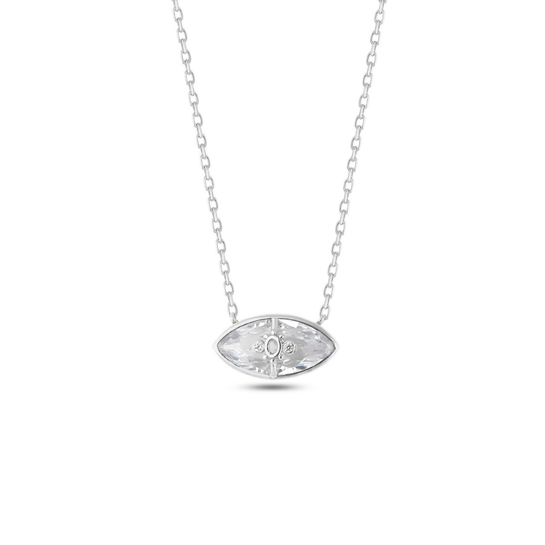 Evil Eye Szimbólum Nyaklánc Ezüst