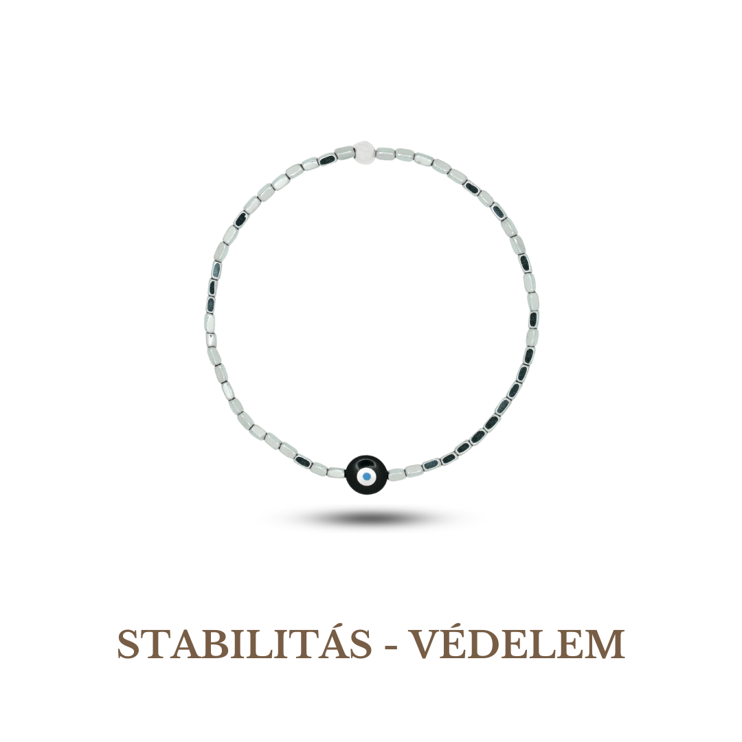 Evil Eye Symbol Hematite Bracelet