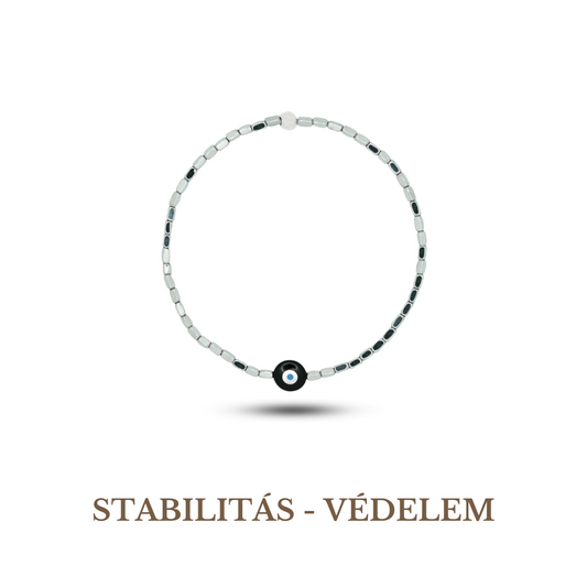 Evil Eye Szimbólum Hematit Karkötő