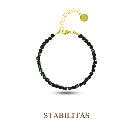 Black Tourmaline October Birthstone Bracelet