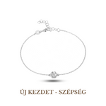 Flower Symbol Bracelet Silver