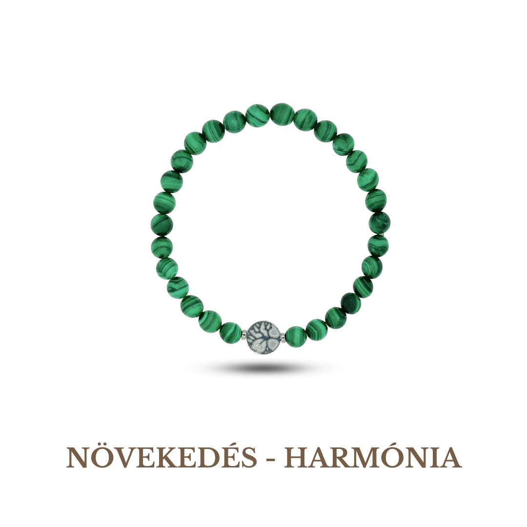 Tree of Life Symbol Malachite Bracelet