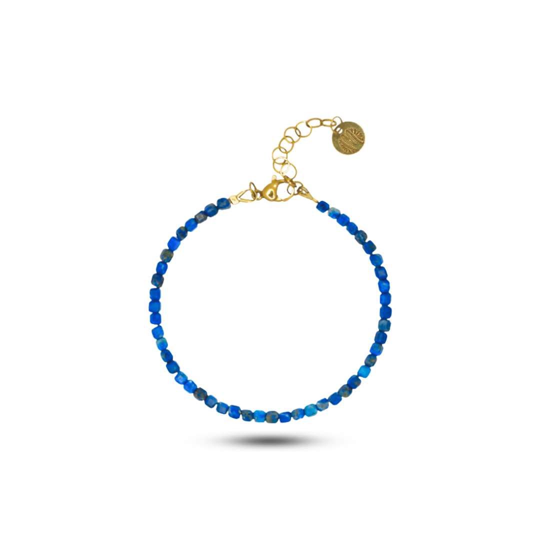 Lapis Lazuli Szeptember Születéskő Karkötő