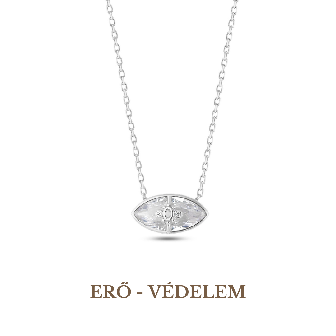 Evil Eye symbol 925 silver woman necklace