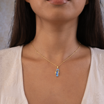 Evil Eye, protection, pendant, 925 sterling silver, gold-plated