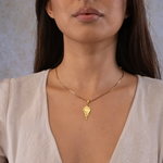 Evil Eye, protection, pendant, turquoise gemstone, 925 sterling silver, gold-plated