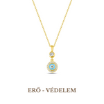 evil eye symbol, necklace, 925 silver