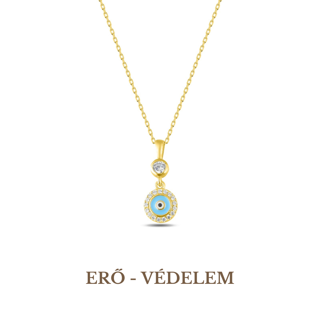 evil eye symbol, necklace, 925 silver