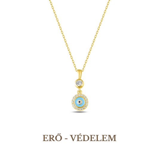 evil eye symbol, necklace, 925 silver