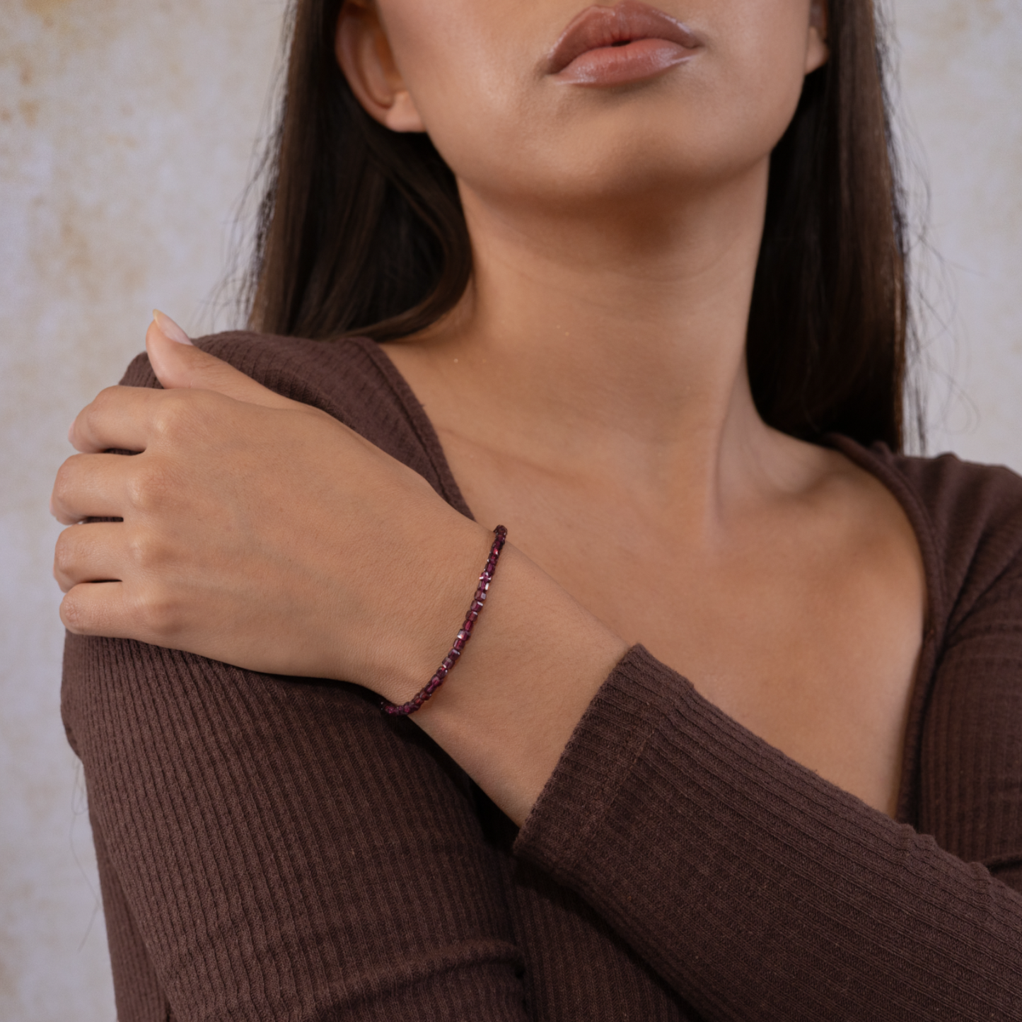 Garnet January Birthstone Bracelet