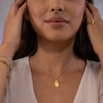 Evil Eye, Hamsa, protection, symbol, pendant, 925 sterling silver, gold-plated
