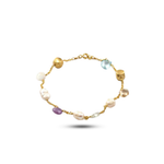 Amethyst, blue topaz, citrin, green amethyst, perl,