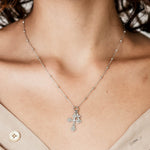 Radiant Faith 🪬 Double Christian Cross Necklace