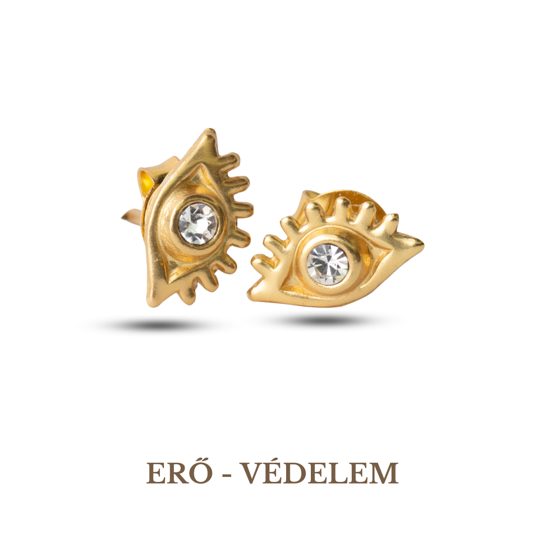 evil eye earrings, 925 silver