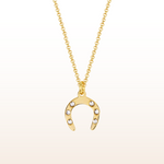 Mystic Horseshoe 🪬 Lucky Horseshoe Gold-Plated Silver Necklace