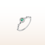 new beginning, balance and harmony, ring, green, flower